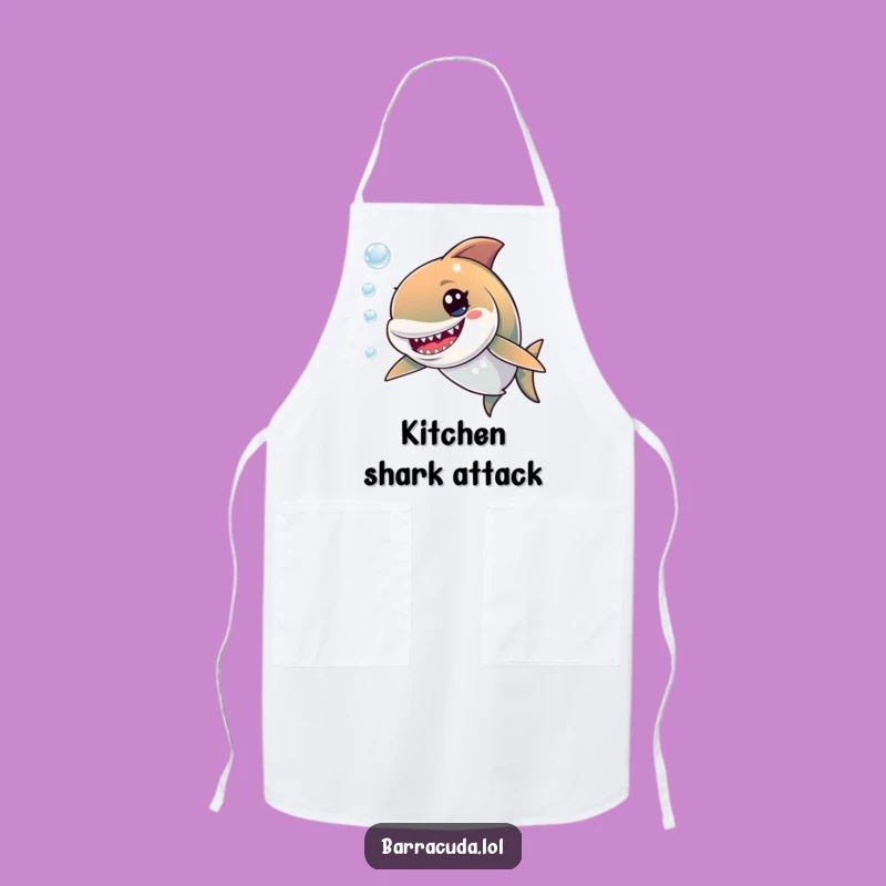 Funny Barracuda Apron: Mischievous Chef in the Kitchen, Perfect Humorous Gift