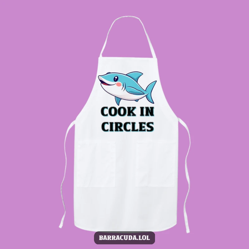 Funny Cute Barracuda Loop Apron - Kitchen Fun & Hilarious Chef Gift!