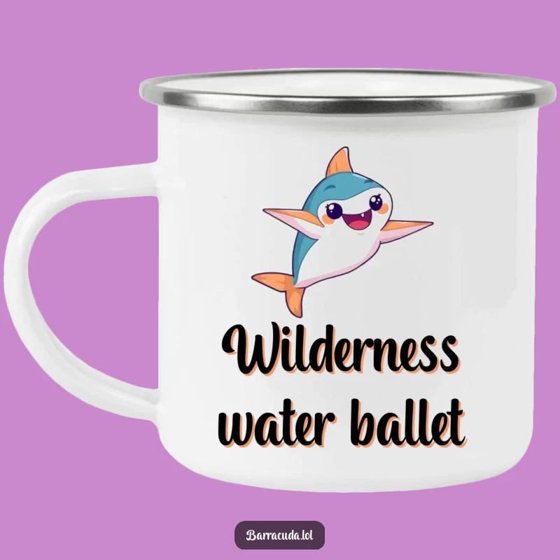 Funny Barracuda Camping Mug: Synchronized Swimmer Outdoors, Epic Elegant Humorous Gift