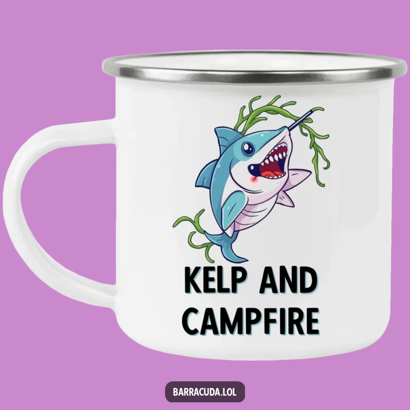 Funny Barracuda Seaweed Camping Mug: Sip with Style on Your Adventures!