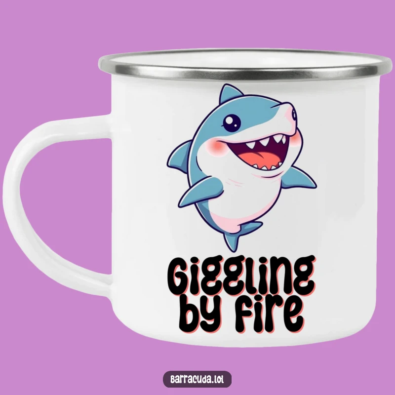Funny Camping Mug Barracuda Silent Giggle Adventure