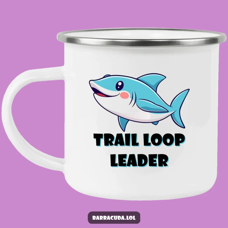 Funny Cute Barracuda Loop Camping Mug - Outdoor Fun & Hilarious Adventure Gift!