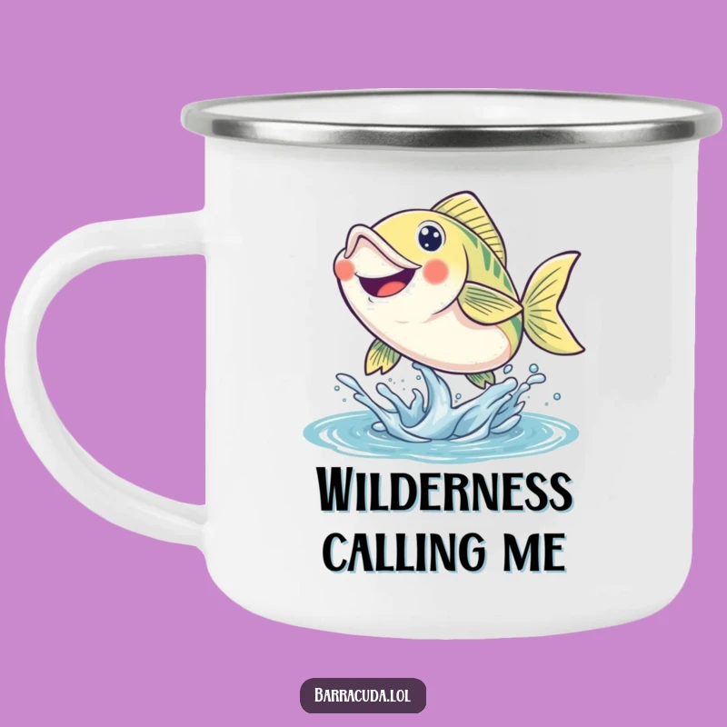 Funny Leaping Fish Camping Mug: Fuel Your Adventures with Energy