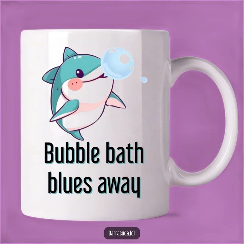 Funny Barracuda Soap Bubble Chase Mug: A Hilarious Fishy Gift for Anyone!