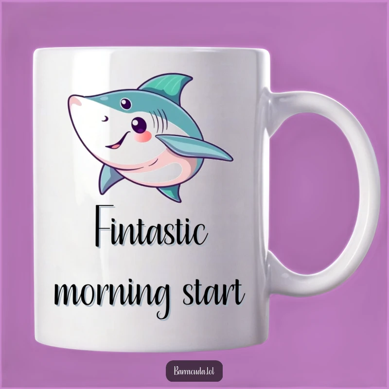 Funny Barracuda Wave Mug - Friendly Fish Gift for Ocean Lovers