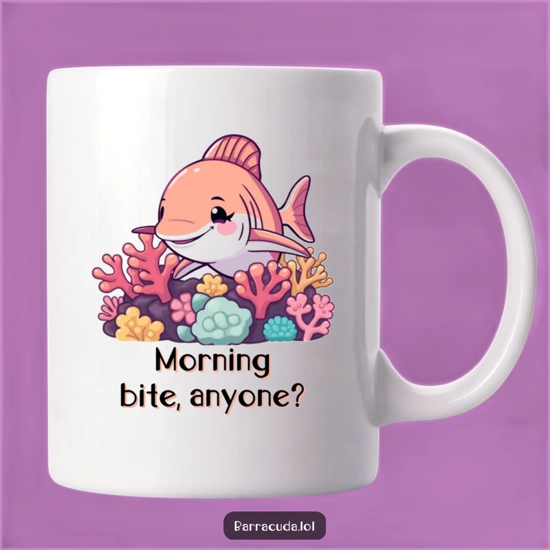 Funny Barracuda Wink Mug: A Giggle-Inducing Coral Reef Surprise Gift