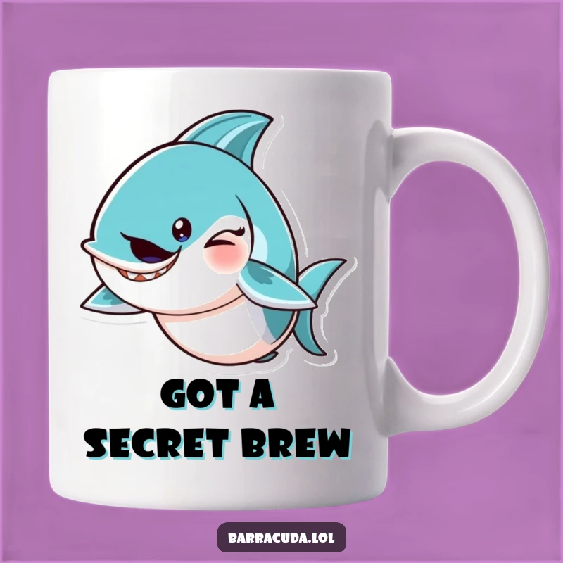 Funny Barracuda Wink Mug: Mischievous Fish Design, Perfect Humorous Gift for Cheeky Friends