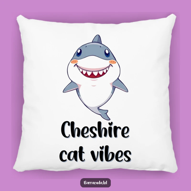 Funny Kawaii Barracuda Pillow: Goofy Tooth Grin Cushion for Comfy Laughs