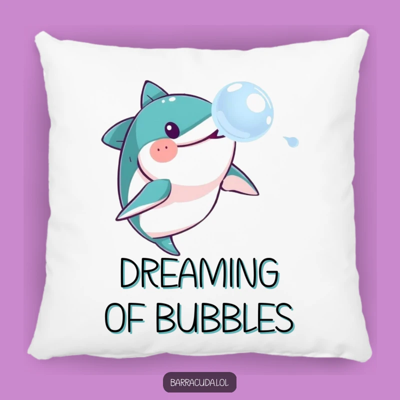 Funny Barracuda Bubble Pillow: Cuddle Up with This Hilarious Aquatic Companion!