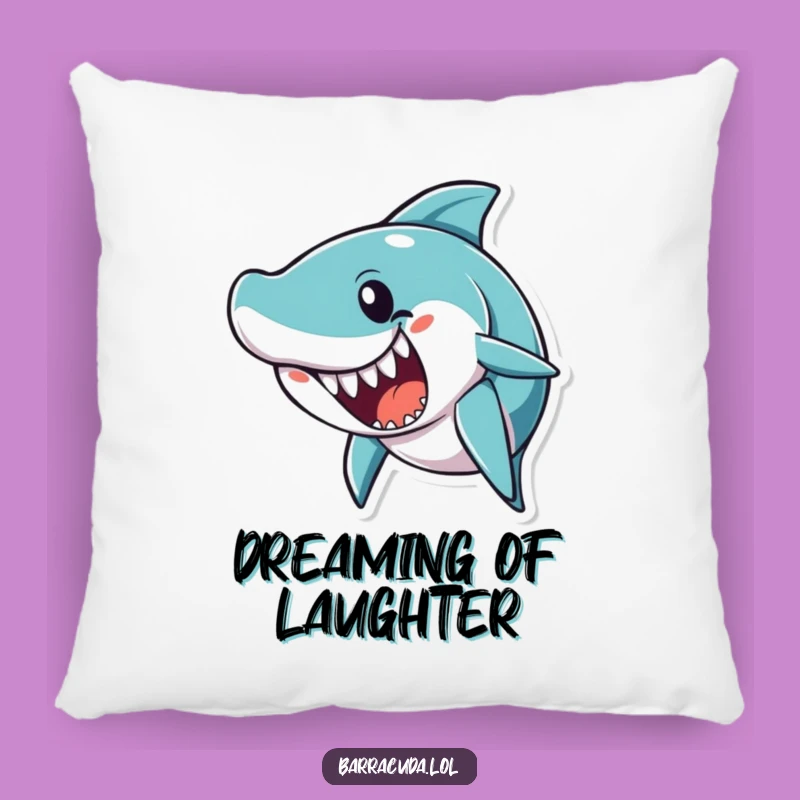 Funny Joke Barracuda Pillow: Soft Comedy Cushion, Perfect Humorous Gift for Cozy Laughs