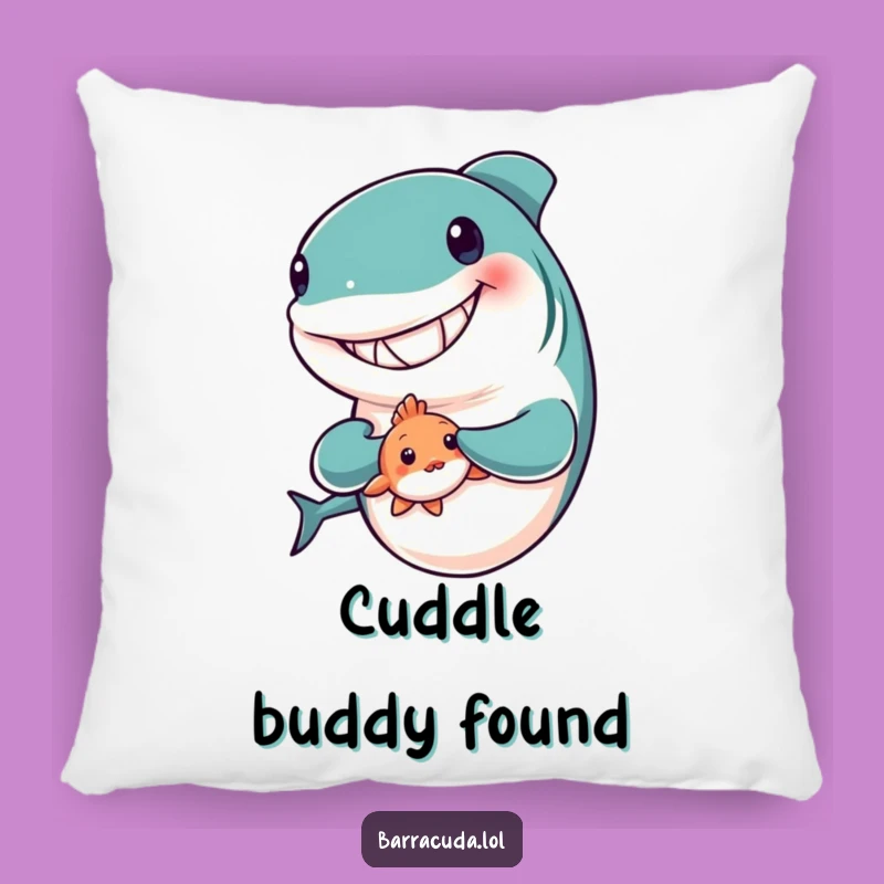 Funny Barracuda Friend Pillow - Comfy Decor with Heartwarming Humor Gift
