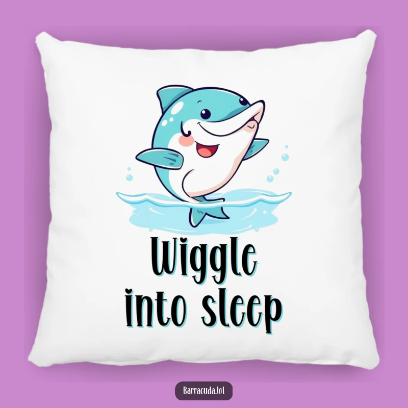 Funny Happy Barracuda Pillow - Kawaii Wiggle Dance Comfort