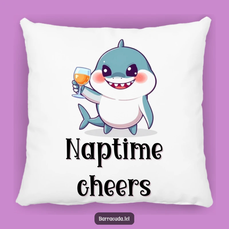 Funny Jovial Barracuda Toast Pillow - Comfy Celebration & Hilarious Accent!