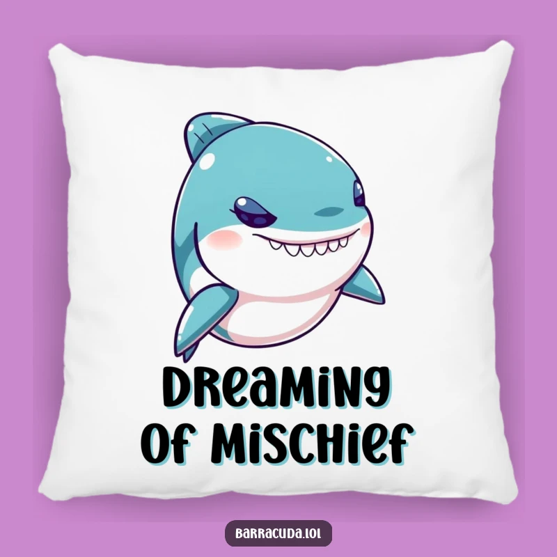 Funny Kawaii Barracuda Pillow: Cozy Comfort & Mischievous Charm, Ideal Gift
