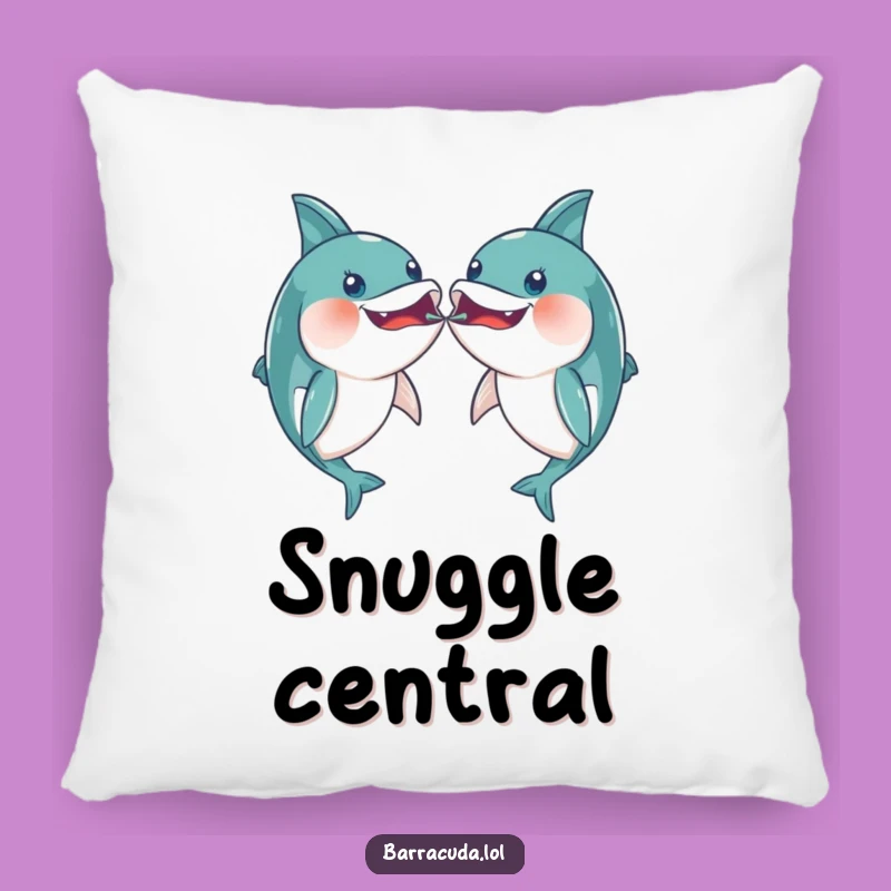 Funny Kawaii Barracuda Pillow: Playful Mouth Bump Comfort!