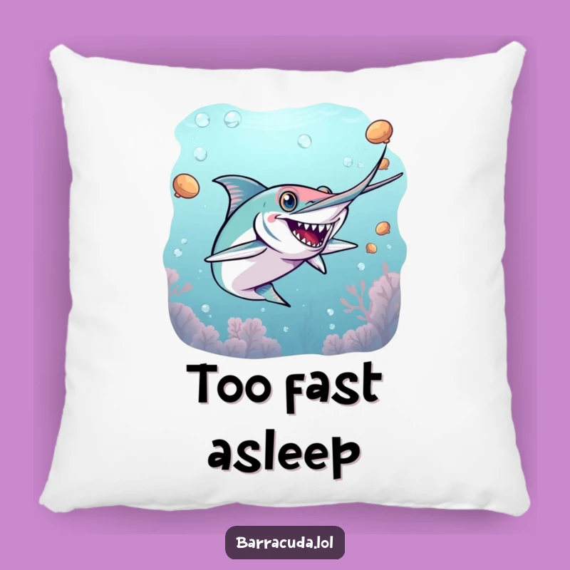 Soft Funny Barracuda Tag Pillow - Cuddle Up with Play!
