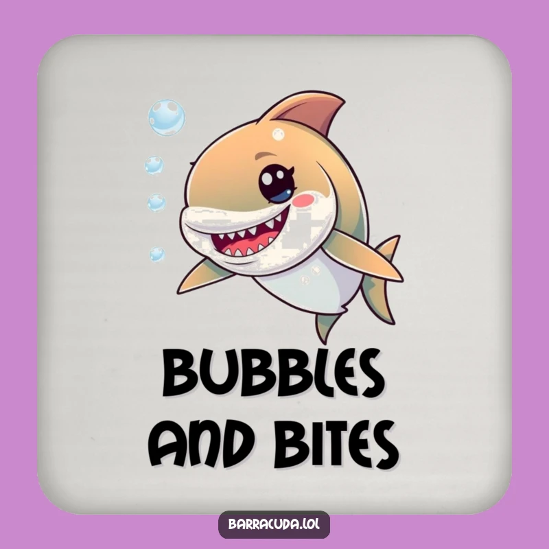 Funny Barracuda Drink Coaster: Protect Surfaces with a Mischievous Grin, Unique Humorous Gift