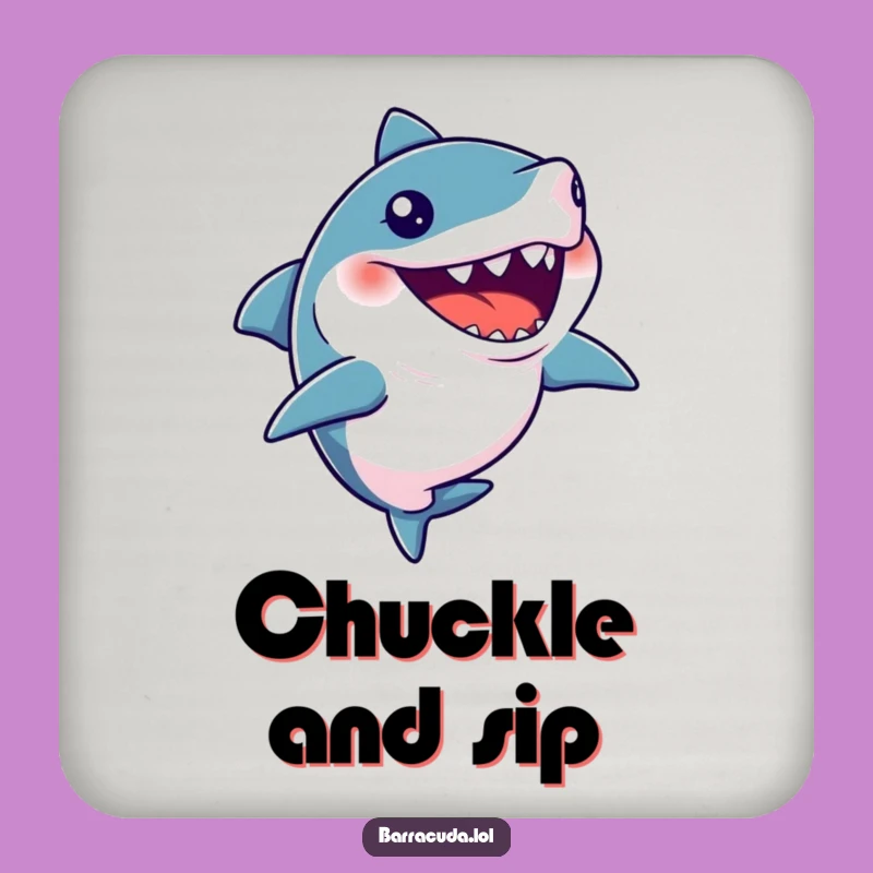 Funny Coaster Barracuda Silent Giggle Drink Decor
