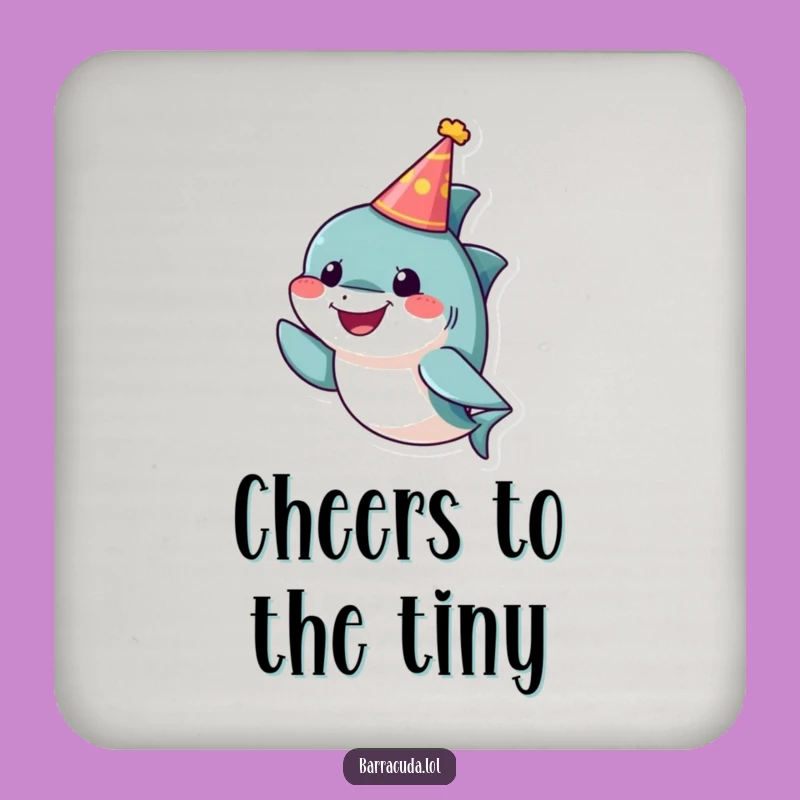 Funny Party Barracuda Coaster: Cheers to Fun!