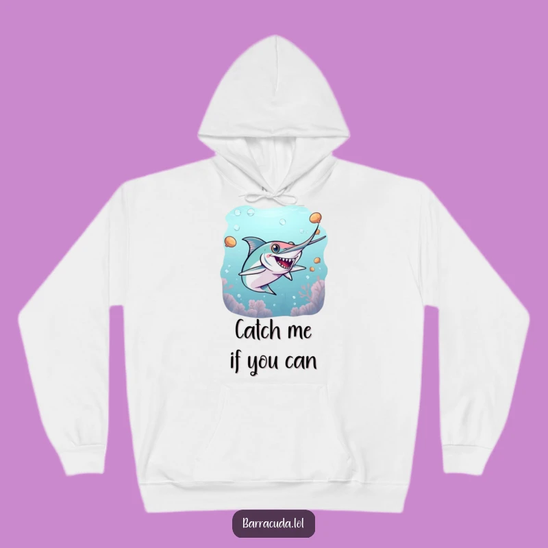 Cozy Funny Barracuda Tag Hoodie - Stay Warm and Playful!