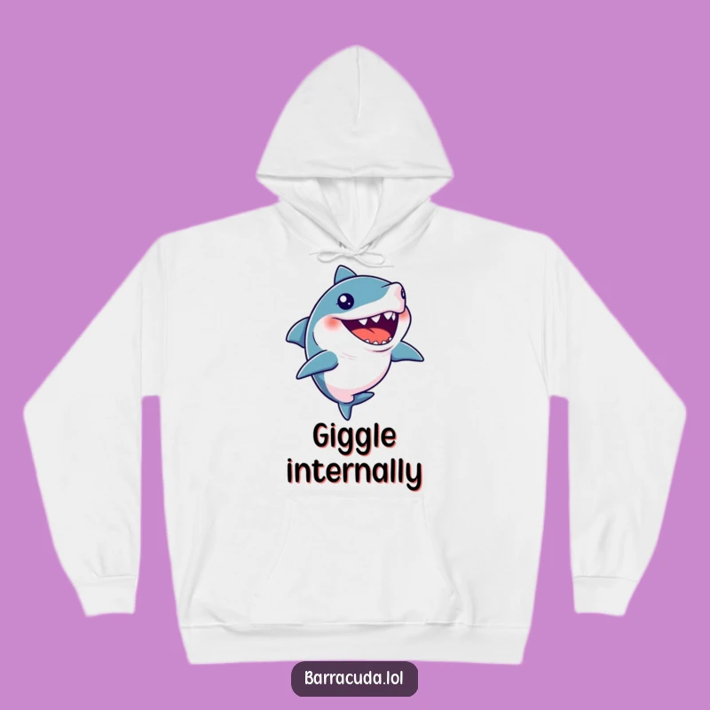 Cozy Funny Hoodie Barracuda Silent Giggle Gift