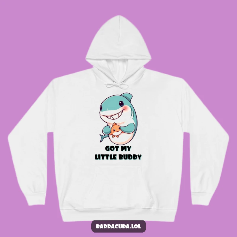Funny Barracuda Friend Hoodie - Cozy Companion Fish Apparel Gift
