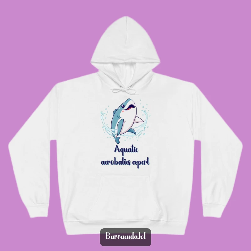 Funny Kawaii Barracuda Hoodie: Silly Somersault Comfort, Cozy & Hilarious Gift