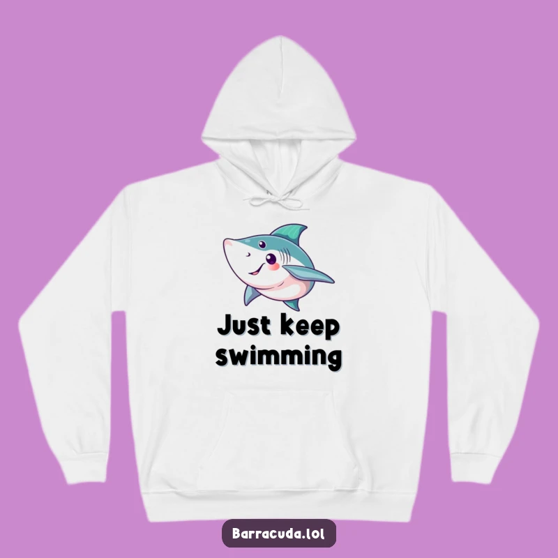 Funny Barracuda Wave Hoodie - Cozy Ocean Comfort Gift for Swimmers
