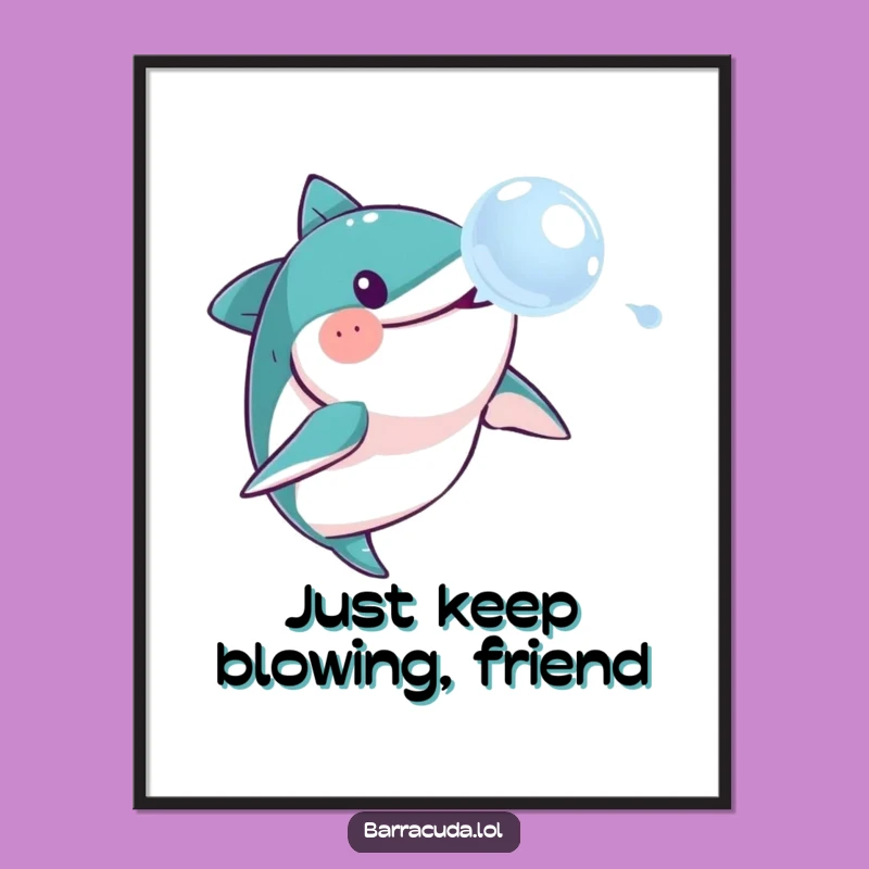 Funny Free Printable Barracuda Wall Art - Hilarious Downloadable Home Decor