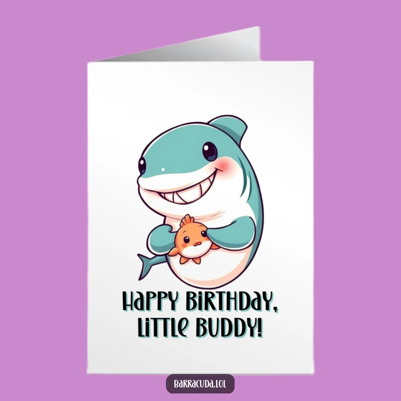 Free Printable Birthday Card: Barracuda's Friend Hug - Sweet & Funny Downloadable Gift