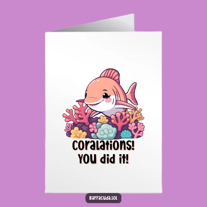 Free Printable Barracuda Wink Congratulations Card - Hilarious Downloadable Message