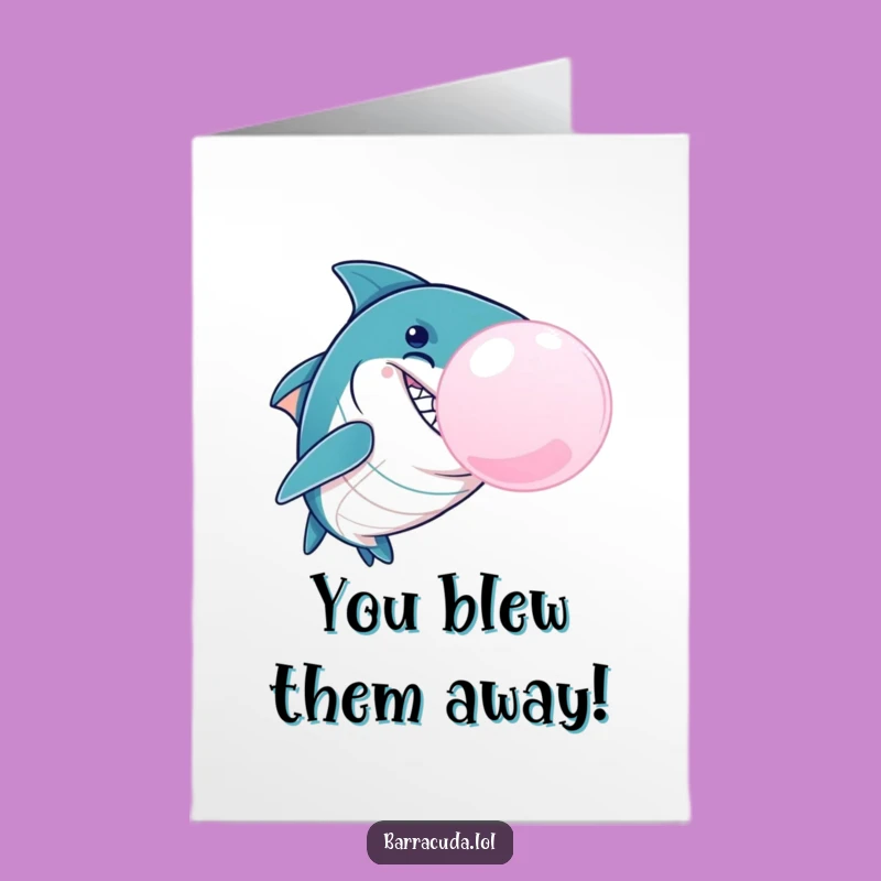 Free Printable Barracuda Card: Goofy Downloadable Gift for Big Wins!