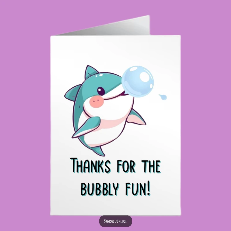 Free Printable Barracuda Thank You Card - Fun Downloadable for a Grateful Message