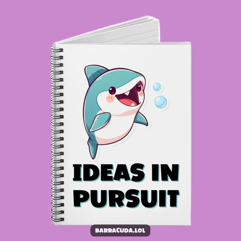 Funny Barracuda Bubble Chase Notebook: Playful Fish Journal, Ideal Humorous Gift for Jotting Notes