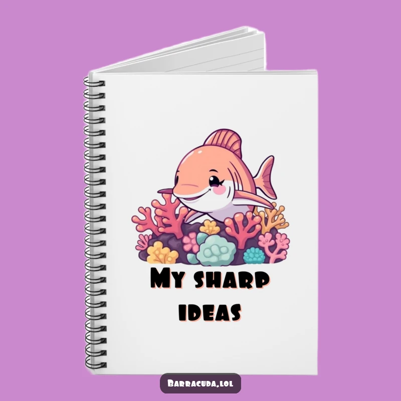 Funny Barracuda Wink Notebook: Jot Down Ideas with This Hilarious Ocean Journal