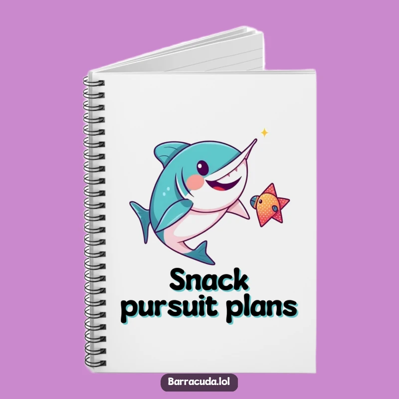 Funny Kawaii Barracuda Notebook: Jot Down Funny Ideas!