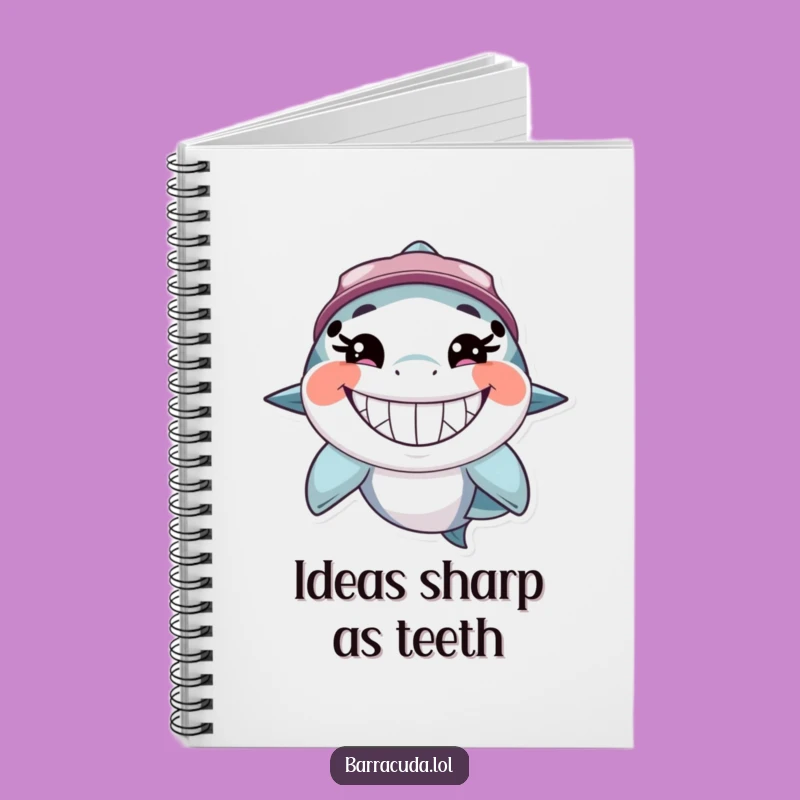 Funny Barracuda Grin Notebook: Jot Down Ideas With a Happy Fish