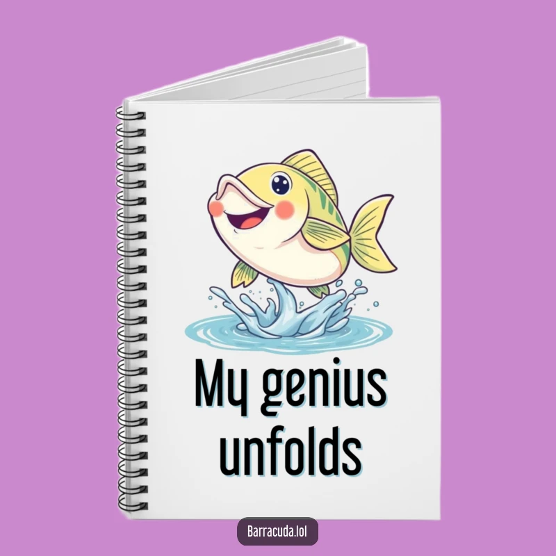 Funny Leaping Fish Notebook: Capture Ideas with Energetic Smiles