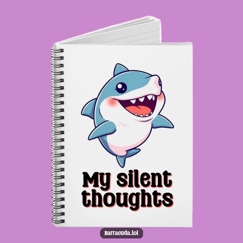 Funny Notebook Barracuda Silent Giggle Journal