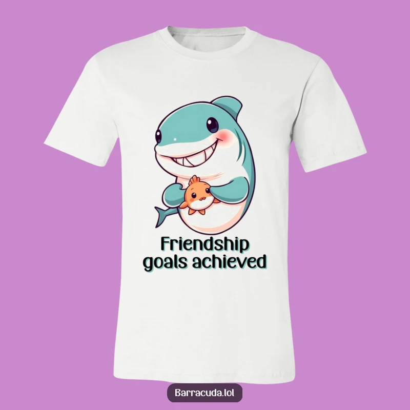 Funny Barracuda Friend T-Shirt - Cute Companion Fish Tee Gift