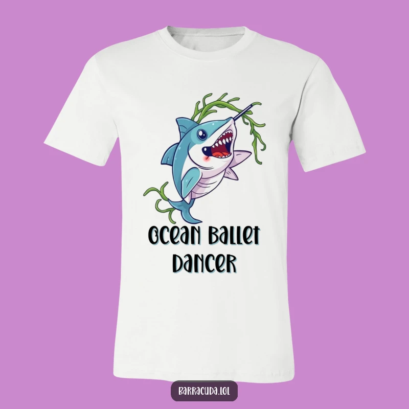 Funny Barracuda Seaweed Dance T-Shirt: Wear Your Aquatic Grace with Pride!