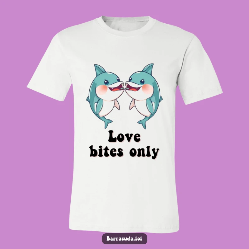 Funny Kawaii Barracuda T-Shirt: Playful Mouth Bump Tee!