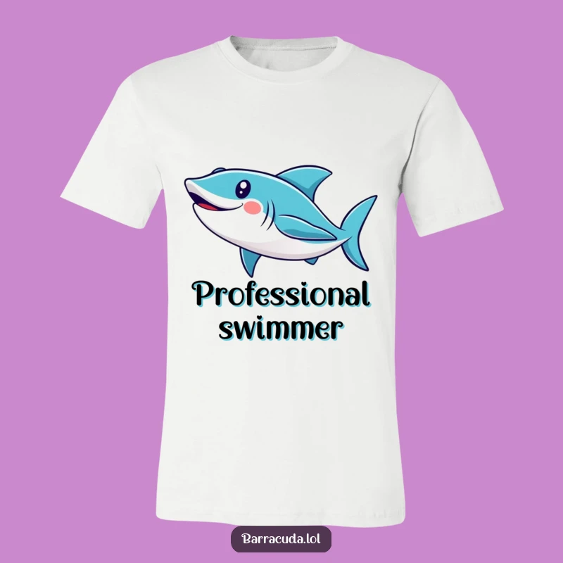 Funny Cute Barracuda Loop T-Shirt - Awesome & Hilarious Ocean Lover Gift!