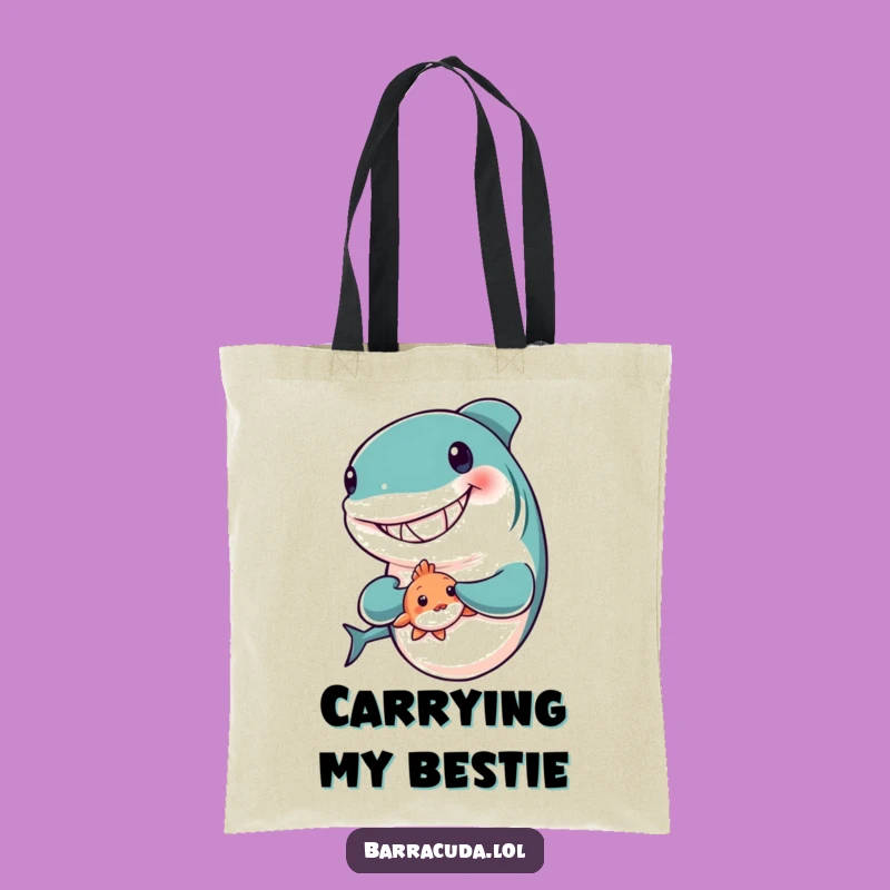 Funny Barracuda Friend Tote Bag - Chic Accessory for Kind Souls