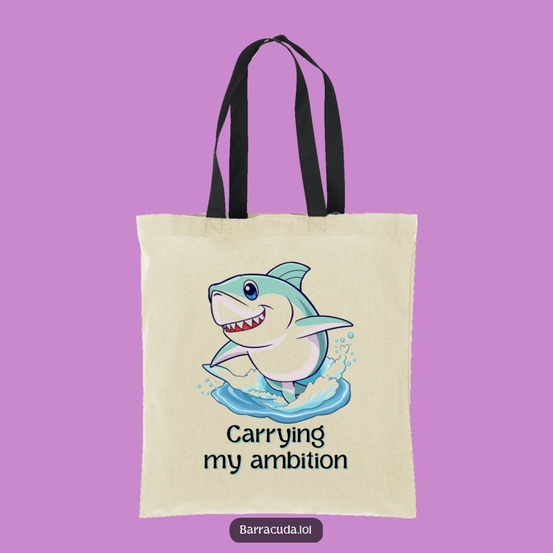 Funny Barracuda Leap Tote Bag - Chic Accessory for Adventurous Souls