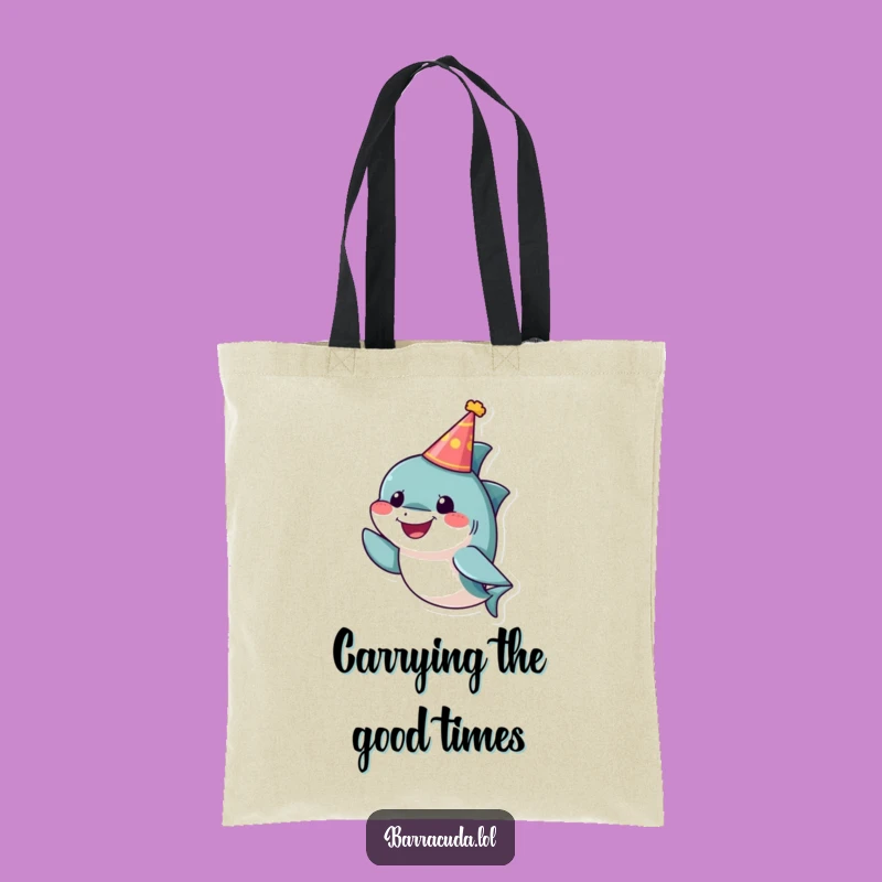 Funny Party Barracuda Tote Bag: Carry Your Celebration Style